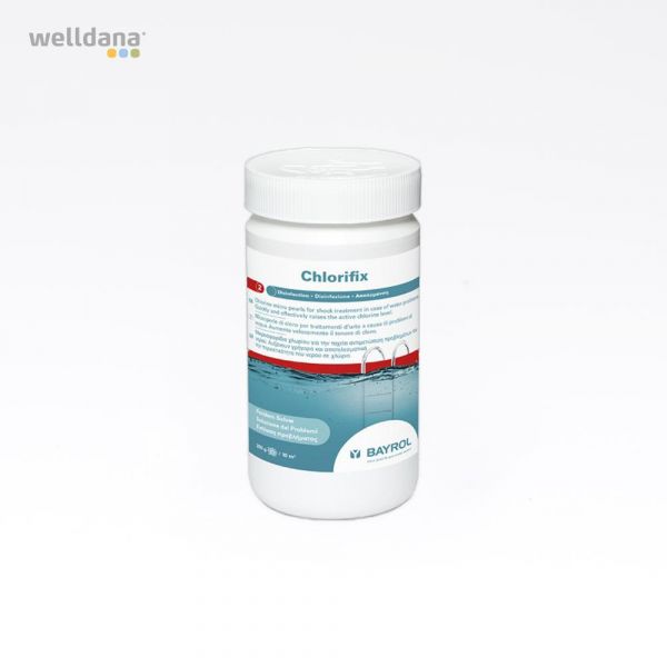 Se Chlorifix 1 kg klor granulat med klorstabilisator hos Poolonline.dk